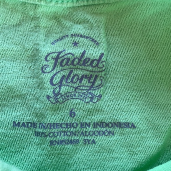 Girls skirt and tee set Faded Glory size 6 - Picture 5 of 5